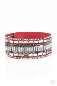 Paparazzi "Spectacular Shimmer" Red Wrap Bracelet Paparazzi Jewelry