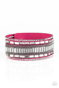 Paparazzi "Spectacular Shimmer" Hot Pink Wrap Bracelet Paparazzi Jewelry