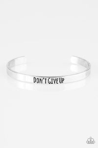 Paparazzi "Don't Give Up" Silver Bracelet Paparazzi Jewelry