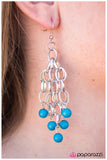 Paparazzi "Center of Attention" Blue Earrings Paparazzi Jewelry