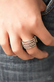 Paparazzi VINTAGE VAULT "Mismatched Magnificence" Brown Ring Paparazzi Jewelry