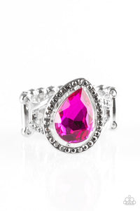 Paparazzi "Grammy Grandeur" Pink Ring Paparazzi Jewelry