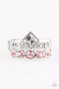 Paparazzi "Gone With The Glitter" Pink Ring Paparazzi Jewelry