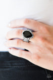 Paparazzi "Live Like a Queen" Black Ring Paparazzi Jewelry