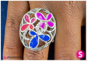 Paparazzi "All Aflutter" Pink Ring Paparazzi Jewelry