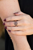 Paparazzi "Timelessly Entrancing" Copper Ring Paparazzi Jewelry