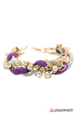 Paparazzi "Twisted Treasure - Purple" bracelet Paparazzi Jewelry