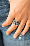 Paparazzi "Mismatched Magnificence" Silver Ring Paparazzi Jewelry