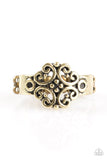 Paparazzi "Timelessly Entrancing" Brass Ring Paparazzi Jewelry
