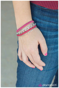 Paparazzi "I Feel You - Pink" bracelet Paparazzi Jewelry