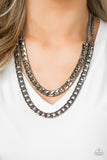 Paparazzi "Hit Em Up" Black Necklace & Earring Set Paparazzi Jewelry