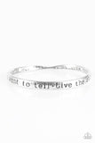 Paparazzi Live The Story" You Want to Tell Silver Engraved Bracelet Paparazzi Jewelry