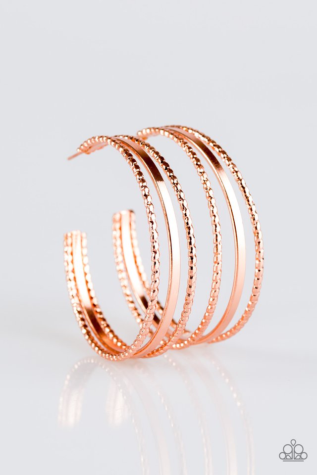 Copper hoops paparazzi Clearance