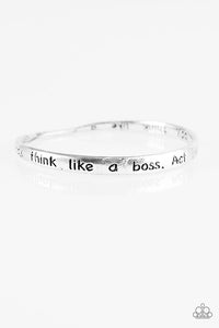 Paparazzi "Think Like A Boss" Silver Bracelet Paparazzi Jewelry