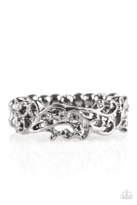 Paparazzi "Walk A VINE Line" Black Gunmetal Vine Filigree Ring Paparazzi Jewelry