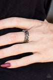 Paparazzi "Walk A VINE Line" Black Gunmetal Vine Filigree Ring Paparazzi Jewelry