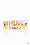 Paparazzi VINTAGE VAULT "Dauntless Shimmer" Gold Ring Paparazzi Jewelry