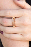 Paparazzi VINTAGE VAULT "Dauntless Shimmer" Gold Ring Paparazzi Jewelry