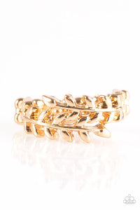 Paparazzi "Port Vine" Gold Leafy Filigree Ring Paparazzi Jewelry