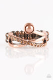 Paparazzi "Front GLAM" Copper Ring Paparazzi Jewelry