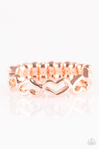 Paparazzi "Heart Art" Copper Ring Paparazzi Jewelry