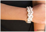 Paparazzi "A Touch of Glam" White Bracelet Paparazzi Jewelry