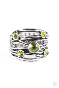 Paparazzi "Sparkle Struck" Green Ring Paparazzi Jewelry