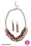 Paparazzi "Heavy Metal" Copper Necklace & Earring Set Paparazzi Jewelry