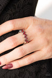 Paparazzi "Shine Like The Stars" Red Ring Paparazzi Jewelry