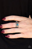 Paparazzi "Home Is Where The CAVE Is" Blue Ring Paparazzi Jewelry