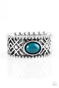 Paparazzi "Cave Babe" Blue Ring Paparazzi Jewelry