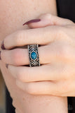 Paparazzi "Cave Babe" Blue Ring Paparazzi Jewelry