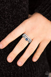 Paparazzi VINTAGE VAULT "STAR Raving Mad!" Blue Ring Paparazzi Jewelry