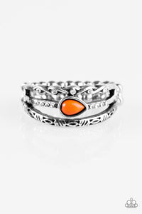 Paparazzi "Home Is Where The CAVE Is" Orange Ring Paparazzi Jewelry