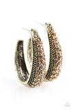 Paparazzi "Glitter Jam" Brass Earrings Paparazzi Jewelry