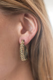 Paparazzi "Glitter Jam" Brass Earrings Paparazzi Jewelry