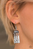 Paparazzi "Miss By A NILE" Silver Earrings Paparazzi Jewelry