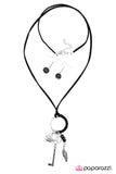 Paparazzi "Unlocked Potential" Black Necklace & Earring Set Paparazzi Jewelry