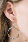 Paparazzi "Glitter Gathering" Brown Earrings Paparazzi Jewelry