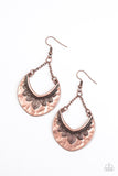 Paparazzi "Jungle Legend" Copper Etched Tribal Look Earrings Paparazzi Jewelry