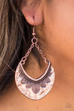 Paparazzi "Jungle Legend" Copper Etched Tribal Look Earrings Paparazzi Jewelry