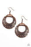 Paparazzi "We Are All Wild Things" Copper Earrings Paparazzi Jewelry