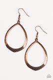 Paparazzi "Radically Rustic" Copper Earrings Paparazzi Jewelry