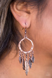 Paparazzi "Winslow Winds" Copper Earrings Paparazzi Jewelry