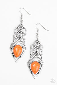 Paparazzi "Swinging Sparrow" Orange Earrings Paparazzi Jewelry