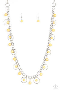 Paparazzi "Wolf Creek" Yellow Necklace & Earring Set Paparazzi Jewelry