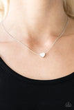 Paparazzi "A Simple Heart" Silver Necklace & Earring Set Paparazzi Jewelry