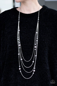Paparazzi "Classical Refinement" Silver Necklace & Earring Set Paparazzi Jewelry