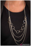 Paparazzi "A Hint of Glint" Silver Necklace & Earring Set Paparazzi Jewelry