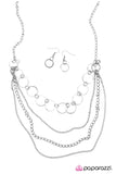 Paparazzi "A Hint of Glint" Silver Necklace & Earring Set Paparazzi Jewelry